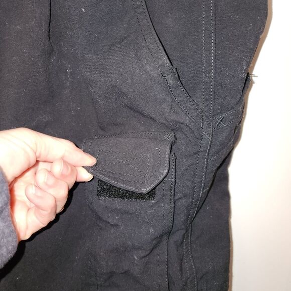 5.11 tactical mens cargo nylon black pants pockets velcro 42/30 - Picture 5 of 16